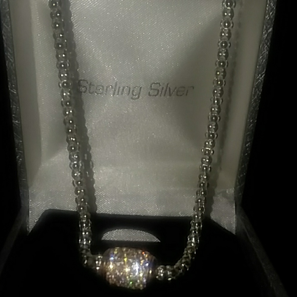 Sterling silver necklace with beautiful clasp